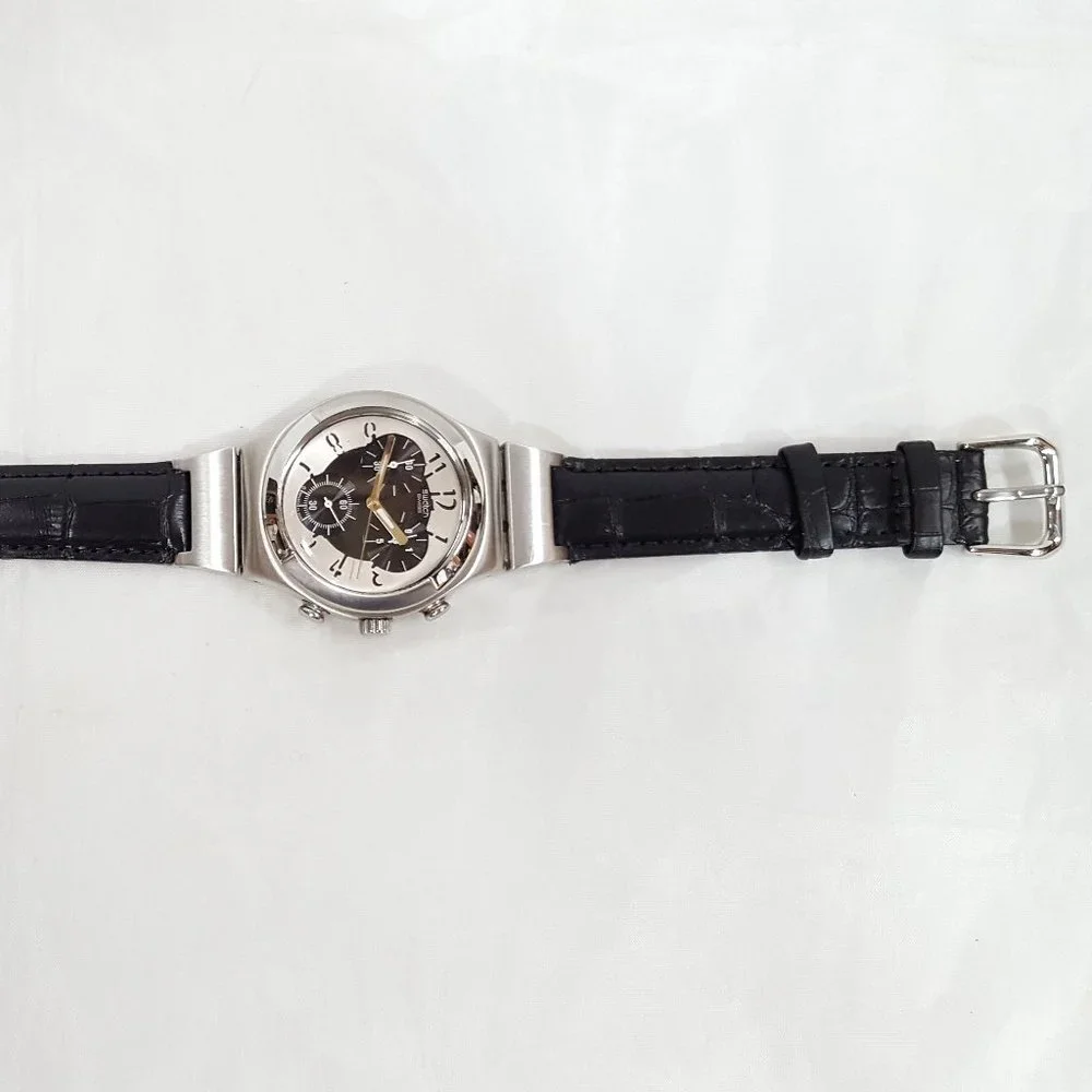 Swatch Irony V8 Quartz Chronograph Double Level Wristwatch YCS109 AG 2005